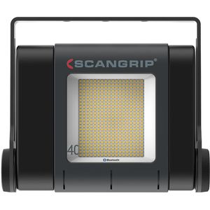 Scangrip Baustrahler SITE LIGHT 40, Netzbetrieb mit 10 m Kabel, IP65 Strahlwasserschutz, dimmbar, LED, 315 Watt, 40.000 Lumen