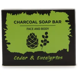 Charcoal Soap 85g - Eucalyptus & Cedarwood