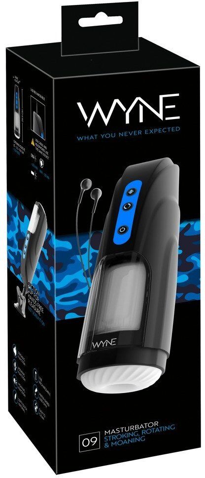 Wyne Masturbateur rotatif rechargeable avec 10 modes de stimulation