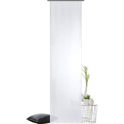 Schiebegardine WECKBRODT "Klara" Gr. 1, weiß, B:60cm H:245cm, Polyester, Gardinen, Raumteiler, Wildseiten - Optik, halbtransparent, Store