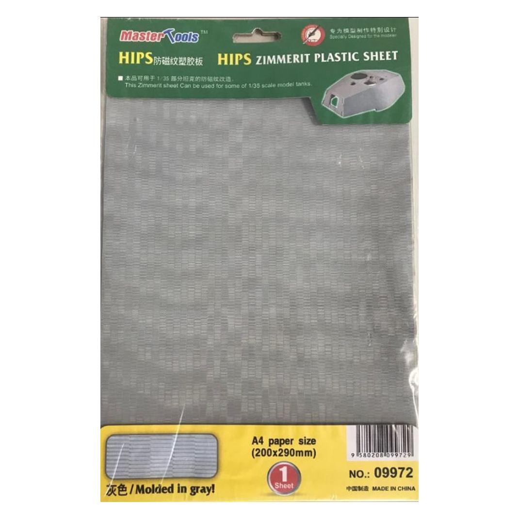 Master Tools HIPS Zimmerit Plastic Sheet, Molded in gray (09972)