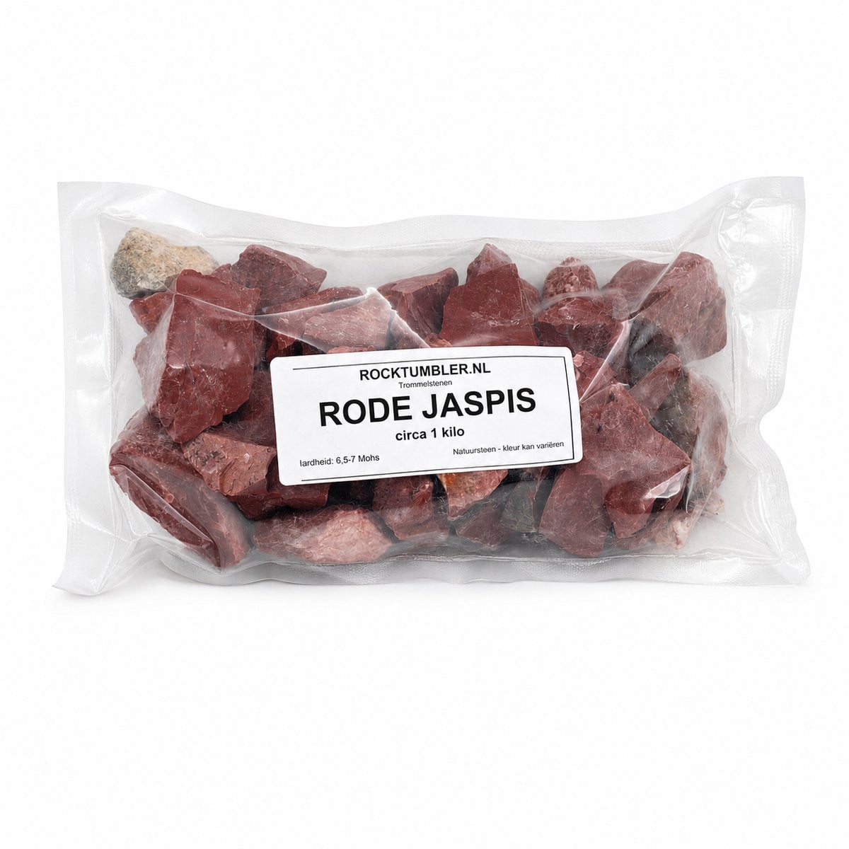 Rode jaspis ruwe stenen - 1 kg - voor decoratie en creatieve toepassingen