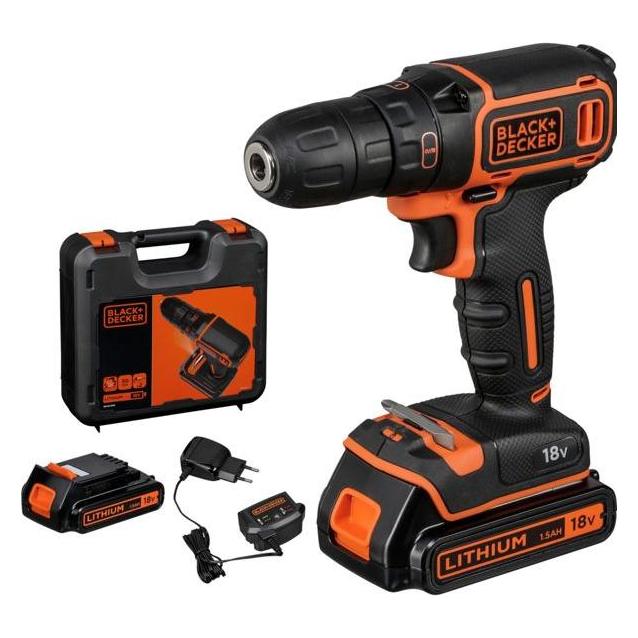 Black & Decker BDCDC18KBQW AkkuBohrschrauber (Bohrschrauber) (BDCDC18KB-QW)