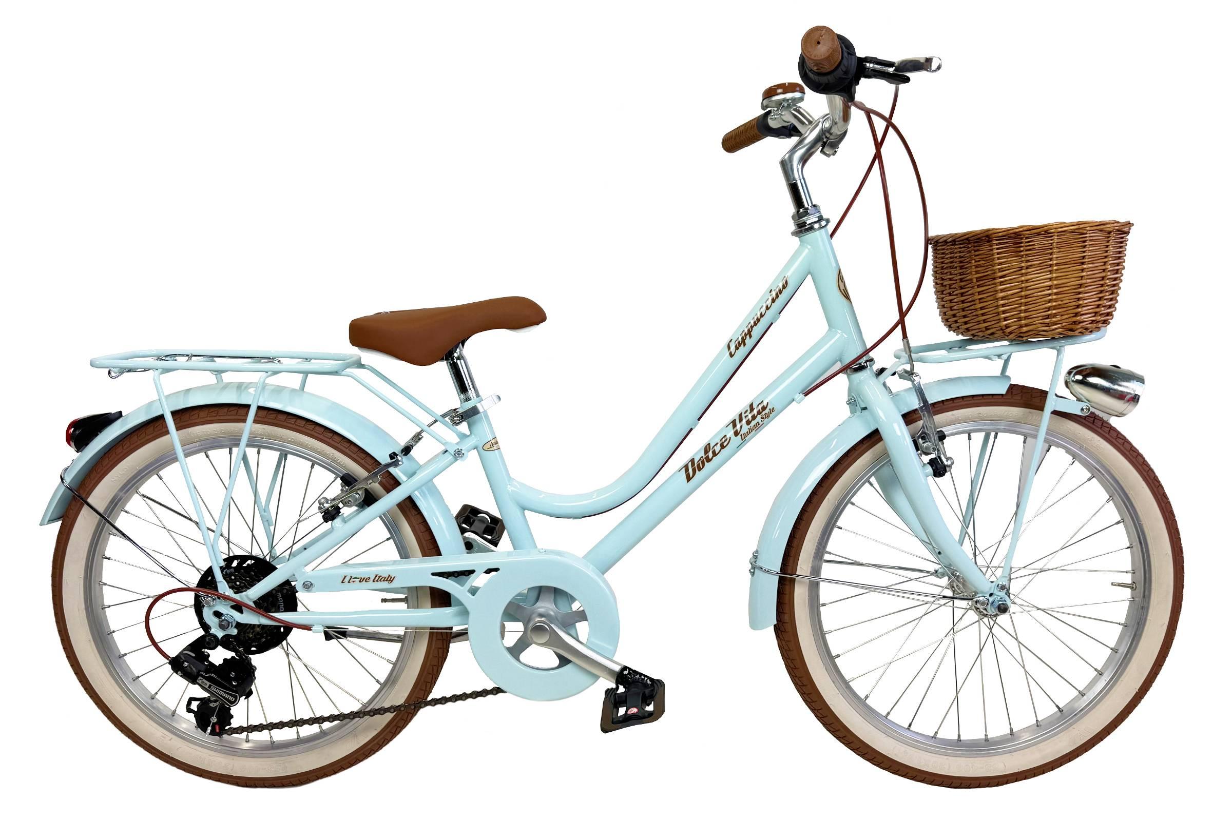 Kinderfahrrad Dolce Vita by Canellini CAPPUCCINO 20" - 6V Hellblau