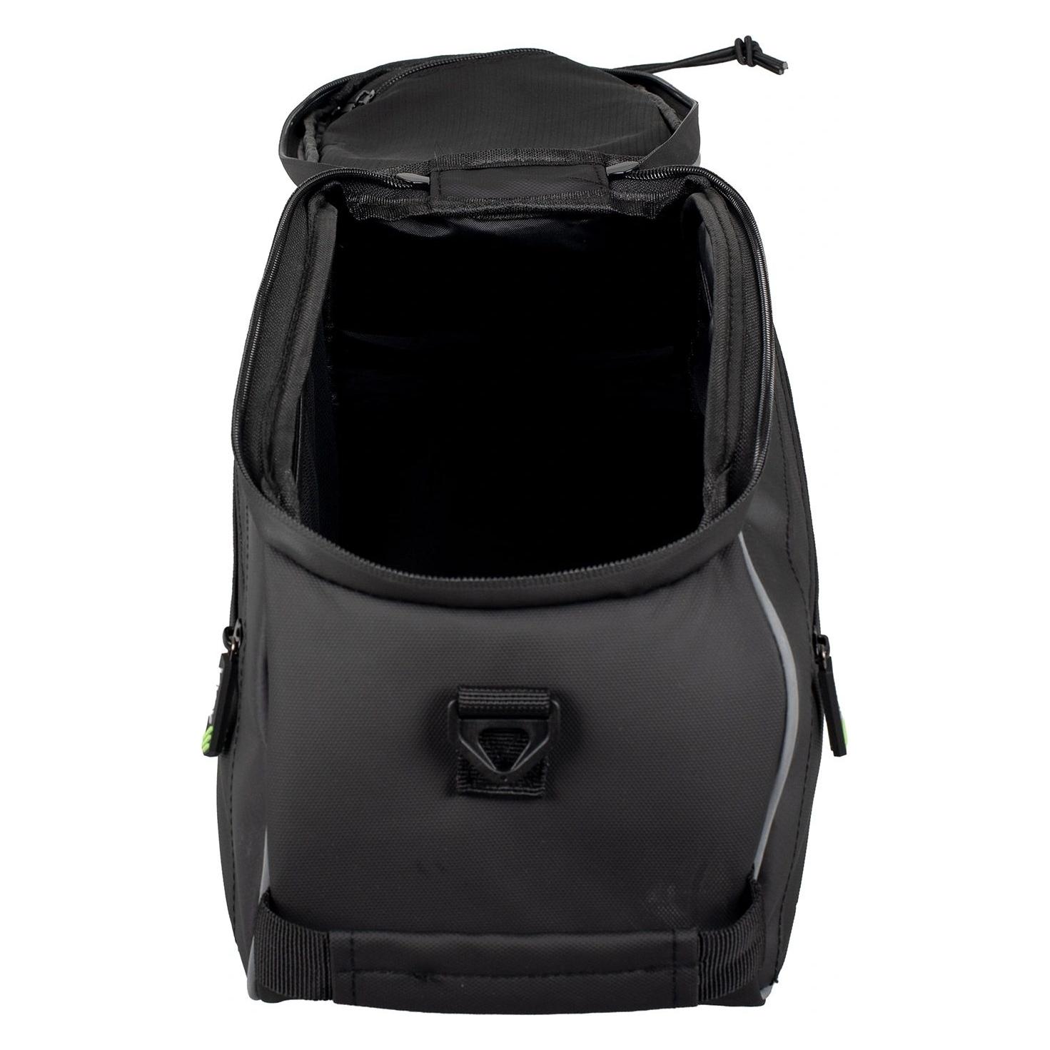Vayox Sakwa torba rowerowa na bagażnik z kieszeniami bocznymi czarna 10L VA0448 (10 l, Gepäckträgertasche) (BICYCLE)