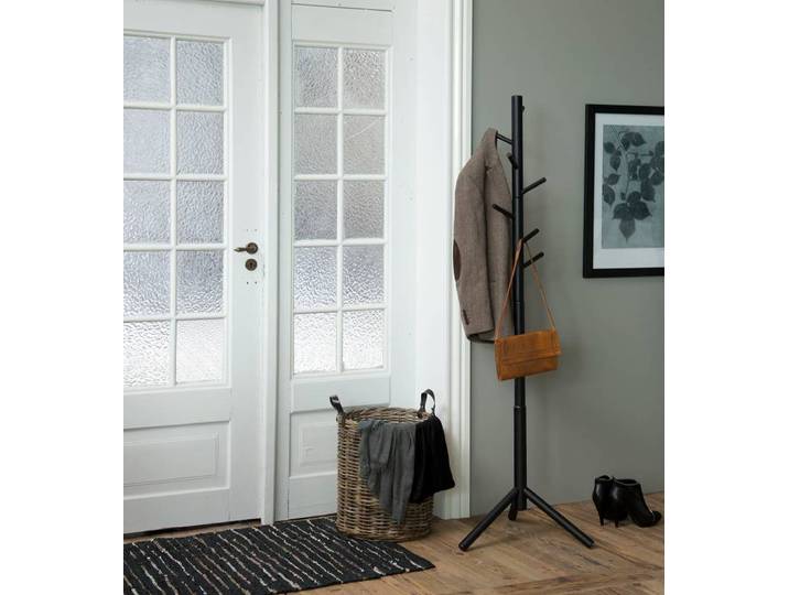 Porte-manteaux Vind 52 x 176 x 44cm Noir/Noir