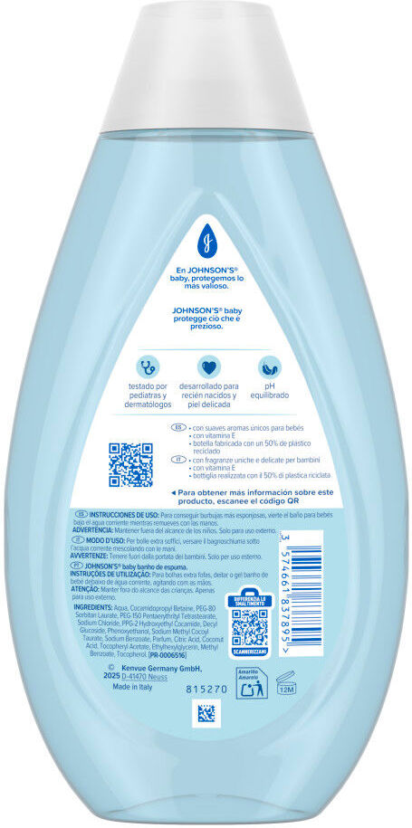 Johnson's Baby Baby baño de burbujas 500 ml