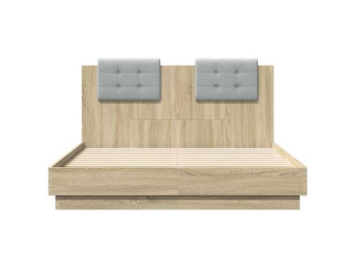 Lit 140x190cm - VIDAXL - Cadre de lit MODERNE - sans matelas - chêne sonoma L4617