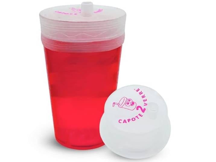 Capote2Verre 200er Set KO Tropfen Schutz Deckel, Anti Drogen Glasabdeckung Wiederverwendbar und auslaufsicher, passt auf alle Gläser und Becher, ideal für Partys, Festivals und Clubs