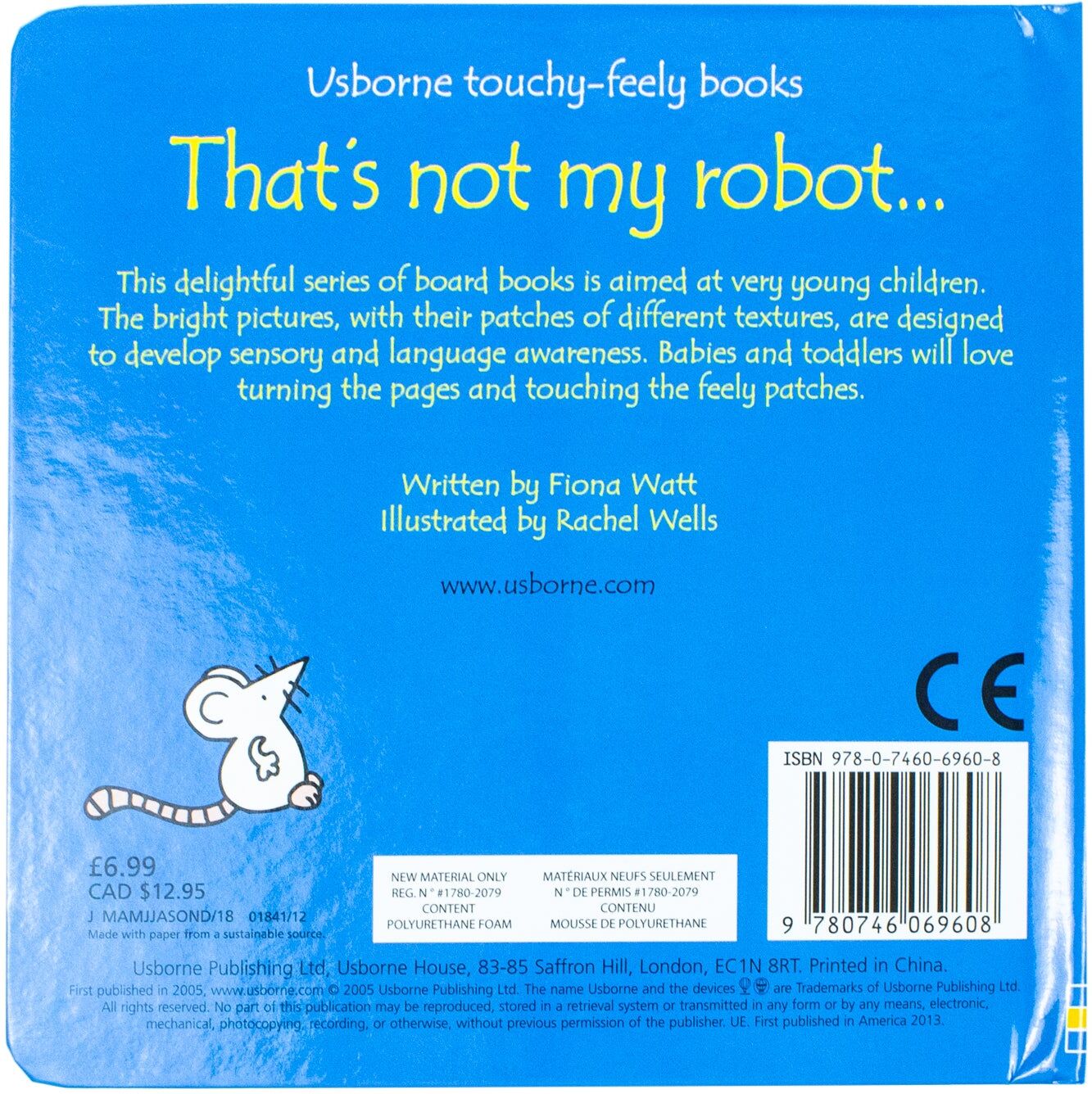 Usborne Thats Not My Robot Touchy-feely Board Books