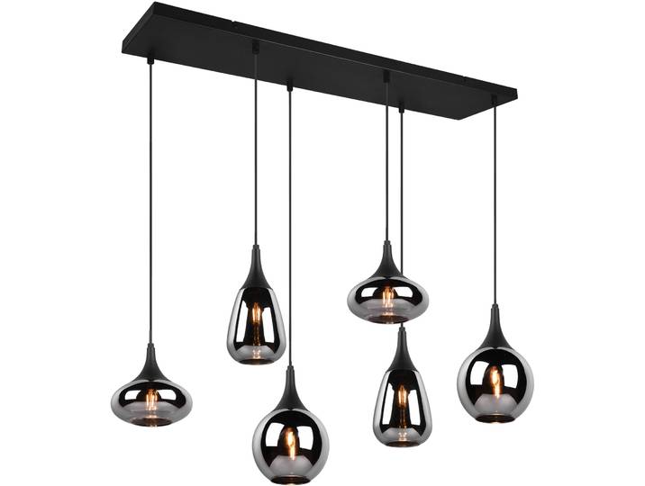 Pendellampe Lumine schwarz matt Metall B 93.8 cm