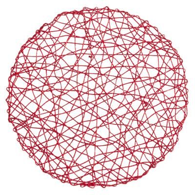 Saro Lifestyle Round Placemats With Wire Nest Design (Set of 4)