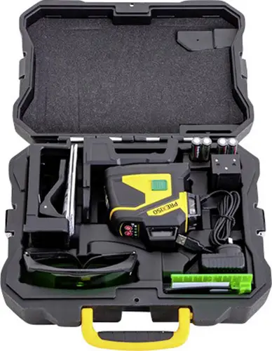 Prexiso PLC3-360G 360°-Linienlaser grüner Laser, inkl. 360° Laser, inkl. Akku, inkl. Box Reichweite (max.): 60m