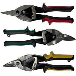 Vago-Tools Blechschere Metallschere Gerade/Rechts/Links Set 250mm je 1 Stück