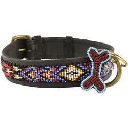 Kampuni Hundehalsbånd Kiowa sort small, 46x2,5 cm (Hund), Halsband + Leine