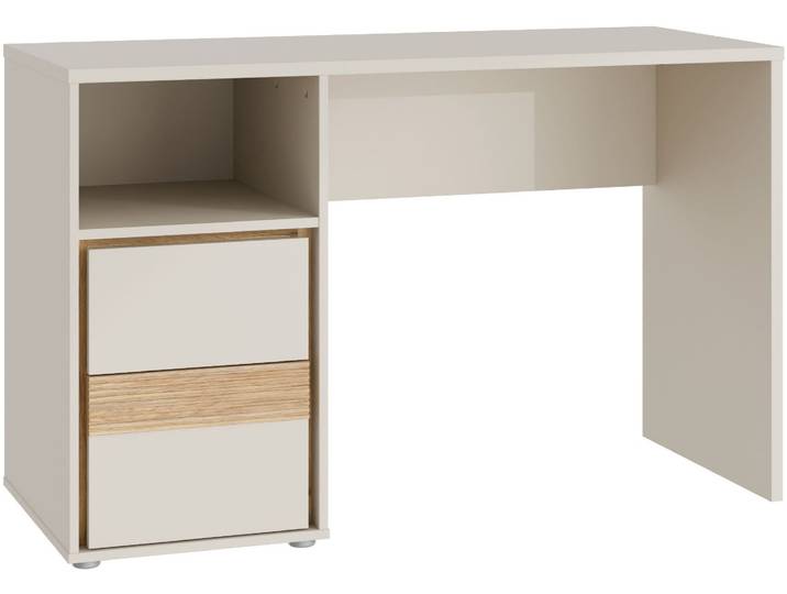 Schreibtisch FORTE, beige (kashmir beige, mauvella eiche, kashmir beige, kashmir beige), B:119,7cm H:75,7cm T:50,2cm, Tische, Schreibtisch, B/H/T 119,7/75,7/50,2