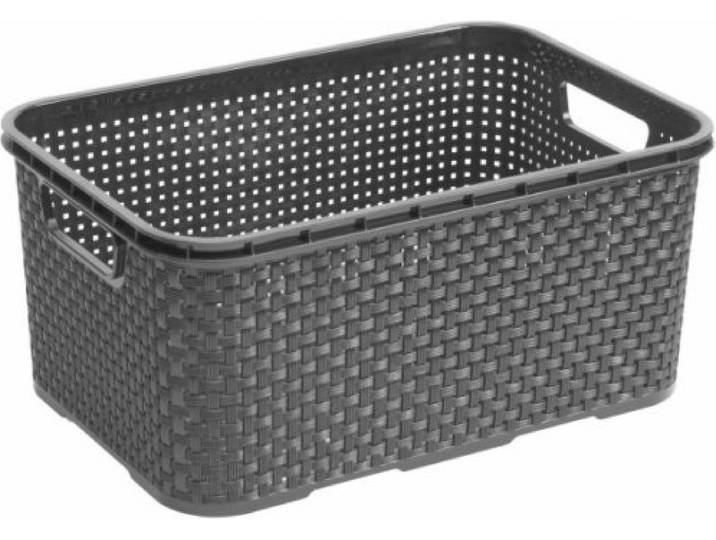 BranQ - Universele Rotan Mand - Home essential - 7L - Kunststof - Antraciet