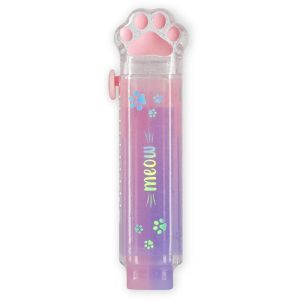 Legami Radiergummi einschiebbar, Meow, für Blei- und Buntstifte, PVC