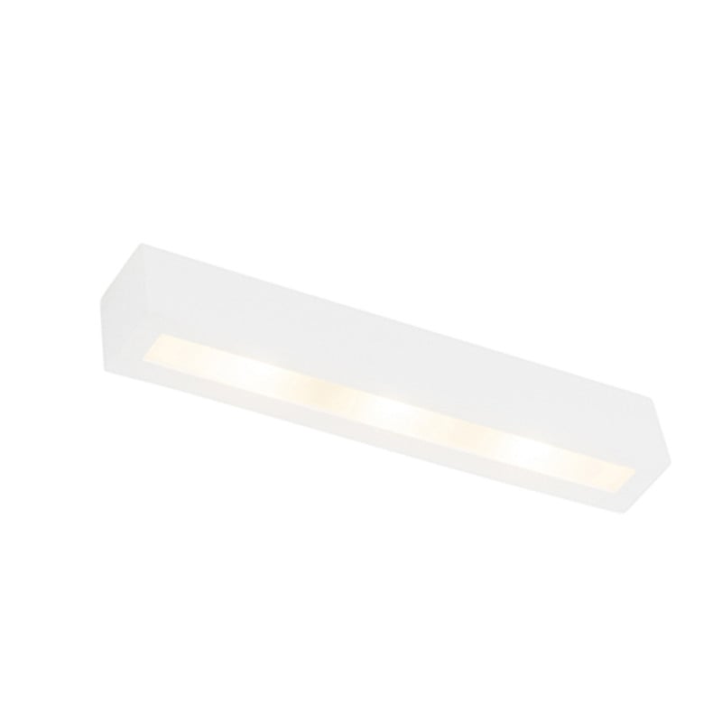 Qazqa Moderne Wandlamp Wit - Up & Down - Dimbaar