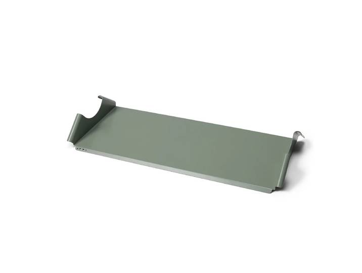 Pedestal - Moon Tray Shelf, mossy green
