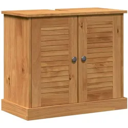 vidaXL, Badmöbelset, Kaylee Sink base +mirror +bathroom cabinet +high cabinet +wall cabinet