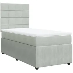 vidaXL, Boxspringbett, Erdmute (Block mit Quadraten) (120 x 190 cm)