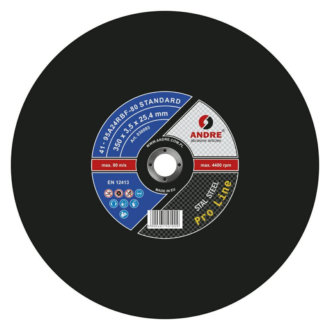Andre Publishing Andre TARCZA DO METALU 350 x 3,5mm x 25,4mm STANDARD PRO LINE 95A24RBF (62610810)