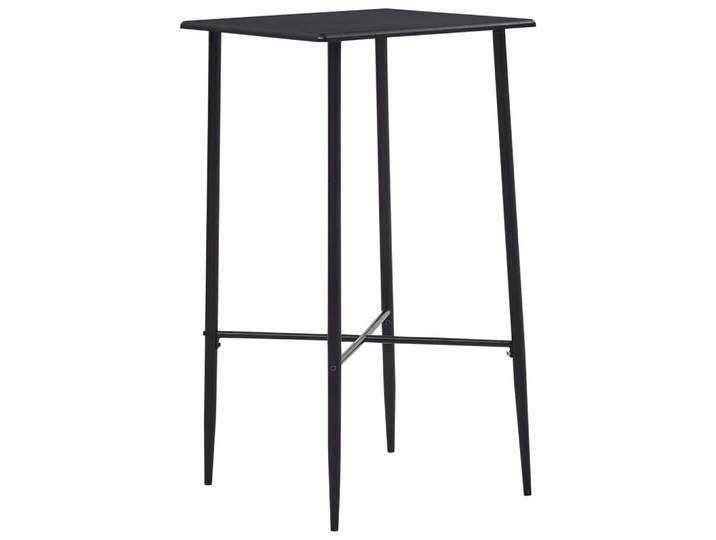 vidaXL Bartisch Industrial-Stil 60/60/111 cm aus Mdf Schwarz Quadratisch, Strukturbuche, Quadratisch,Quadratisch, 60x110x60 cm, Esszimmer, Barmöbel, Bartische