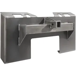 VEVOR 6,35 mm Befestigungsplatte für Kompaktlader, Montageplatte mit 6 cm Anhängerkupplung, Schnellbefestigungsplatte, kompatibel mit Kompaktladern und Traktoren von Deere, Kubota, Bobcat, Mahindra