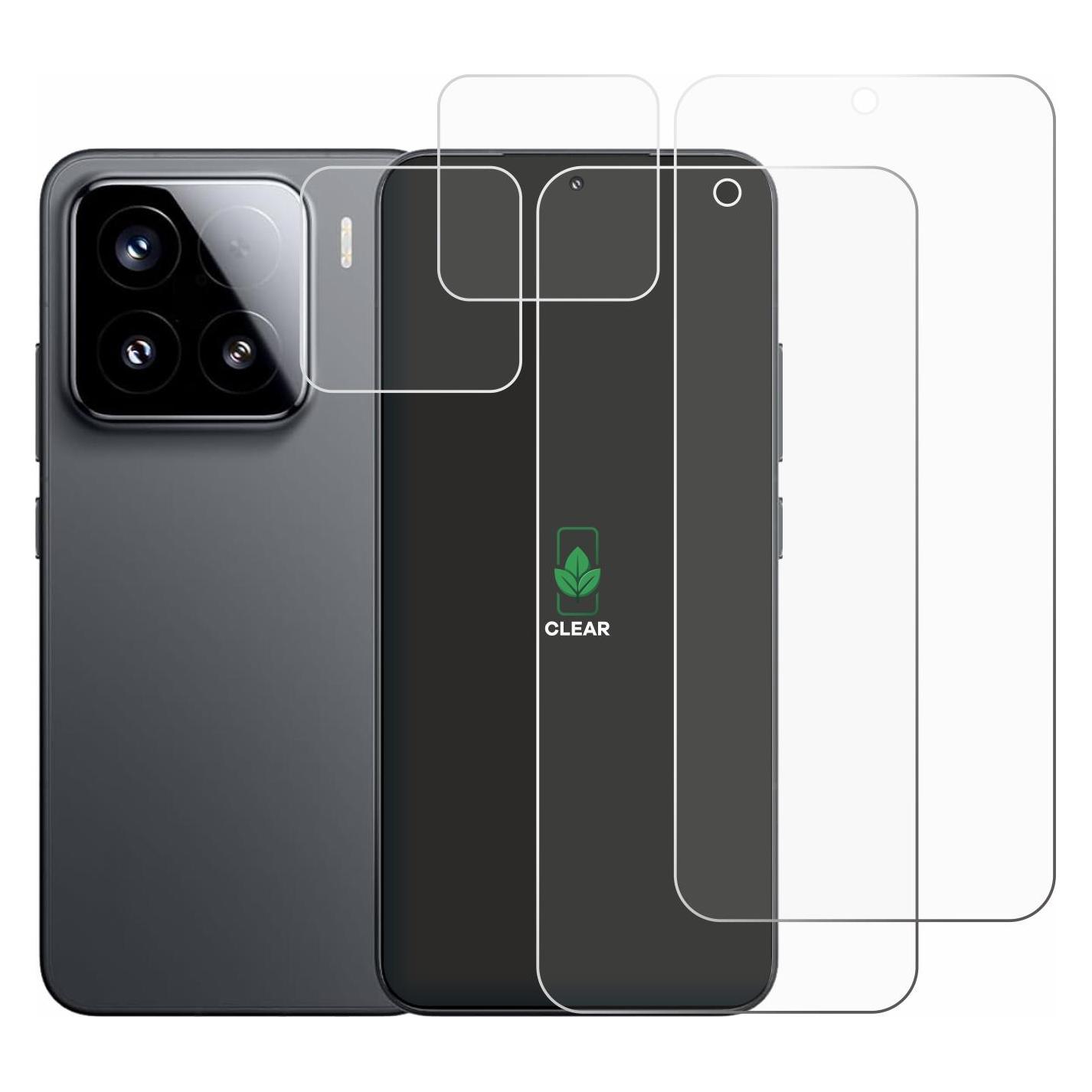 ScreenLeaf Schutzfolie für Xiaomi 15 (Display+Kamera) Displayschutz Display Schutz Folie Klar Transparent (2 Stk., Xiaomi 15) (6159419)