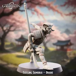 Tiefling Samurai - Okabe aus Slayer Masquerade von The Printing Goes Ever On