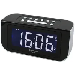 Soundmaster FUR4005 PLL UKW Funkwecker Radiowecker, Dual-Alarm, dimmbares Display