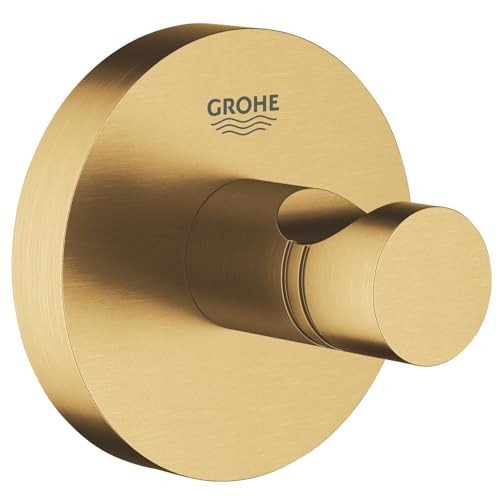 GROHE Essentials Badjashaak Wandgemonteerde Handdoekhaak in Geborsteld Goud Metaal