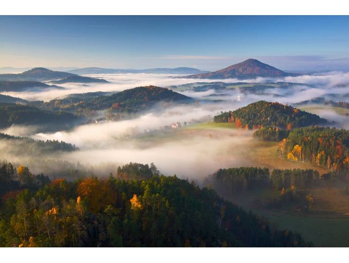 Fototapete PAPERMOON Photo-Art MARTIN RAK, HERBST FAIRYTALE , bunt, B:1,5m L:1,11m, Vlies, Tapeten, Fototapete