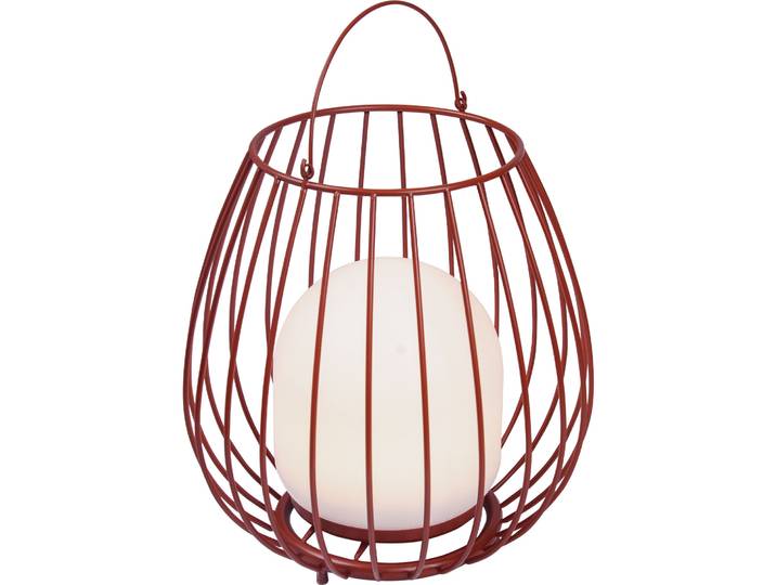 NORDLUX Tischlampe Jim Rot Metall H 38.4 cm - Lichtfarbe: Warmweiss - Kaltes Tagesweiss