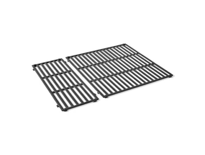 Weber Crafted grilles de Cuisson\, compatibles avec la série Spirit 300\, SmokeFire EX4 / EPX4\, Searwood 600 / en Deux Parties\, en Fonte émaillée – Noir (7856)