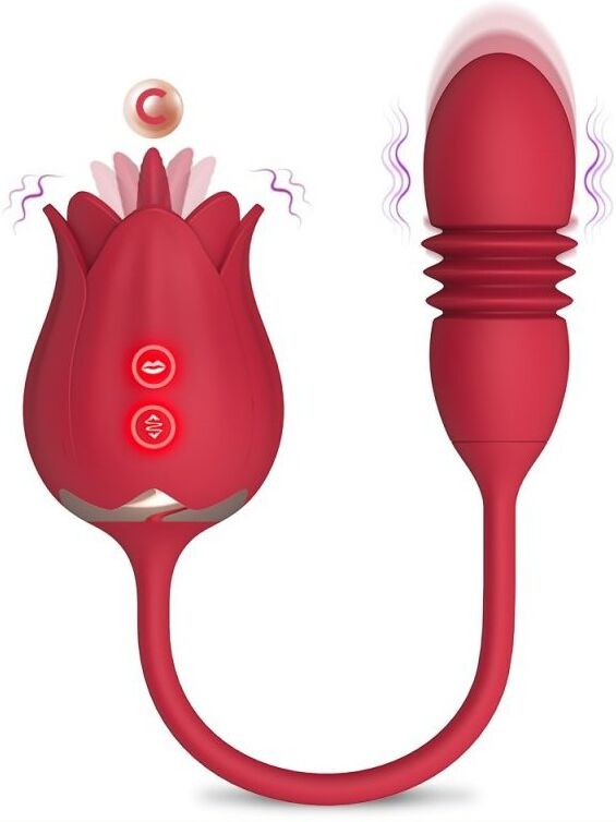 MyPlayToys Stimulateur de clitoris et Point G Rose Egg 9 x 3cm