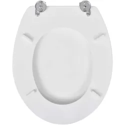 vidaXL, WC Deckel, Zakaria (1 Stück Schlichtes Weiss)