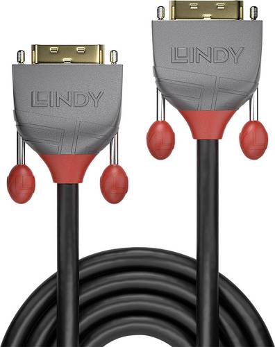 LINDY DVI Anschlusskabel DVI-D 24+1pol. Stecker, DVI-D 24+1pol. Stecker 5.00m Schwarz 36224 DVI-Kabel