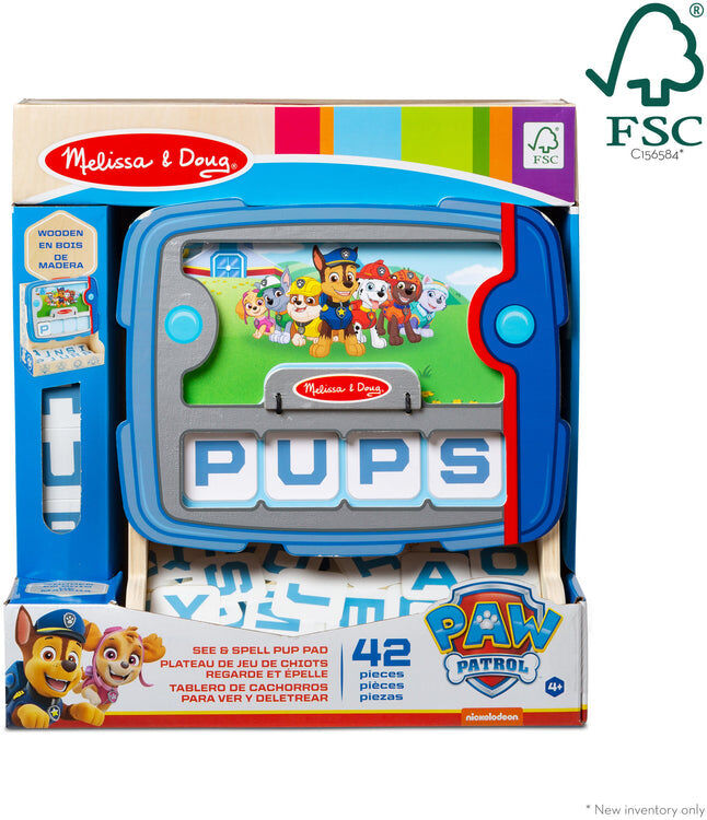 Melissa & Doug PAW Patrol See & Spell Pup Pad - Educational Reading Toy for Children - Ages 4 and Up