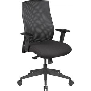 AMSTYLE Bürostuhl SPM1.275, schwarz, Stoff, belastbar bis 120 kg