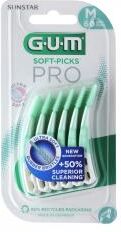 GUM Soft-Picks Pro 60 Brossettes - Blister 60 bâtonnets