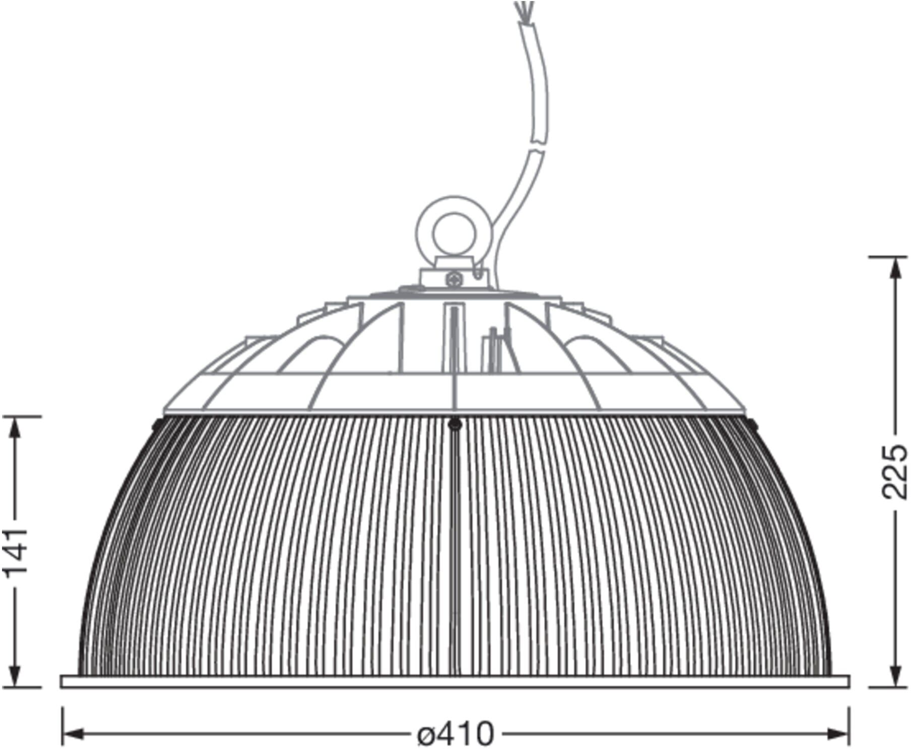 siteco Reflektor 59HP91001 Highbay 42 S/L mit Deckenaufhellung Anbau)