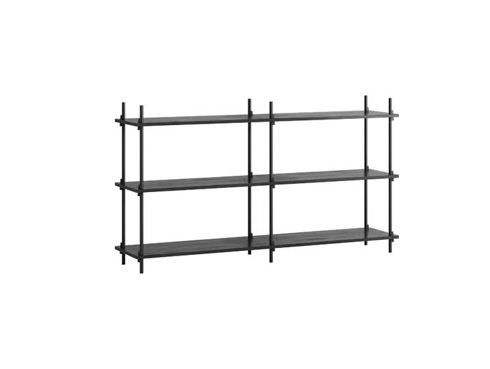 MOEBE Moebe shelving system s.85.2.B Noir