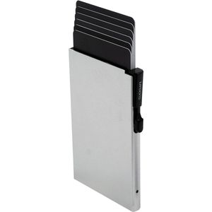 Clicksafe Kreditkartenetui Tresor Slim, 956000, Aluminium, für 6 Karten, silber, mit RFID Schutz
