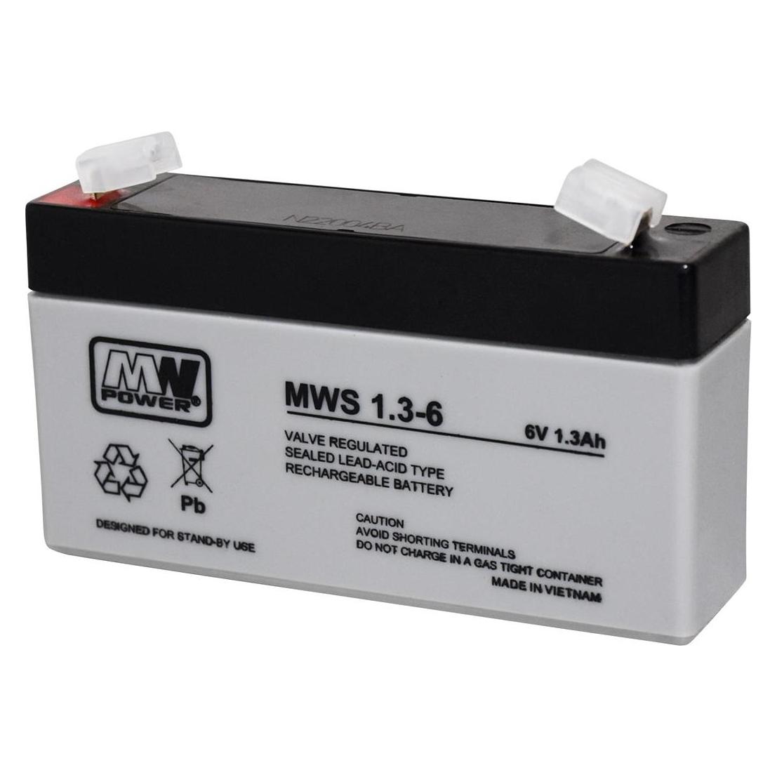 Mw Power MWS 1.3-6 USV-Batterie Plombierte Bleisäure (VRLA) 1,3 Ah (MWS 1.3-6)