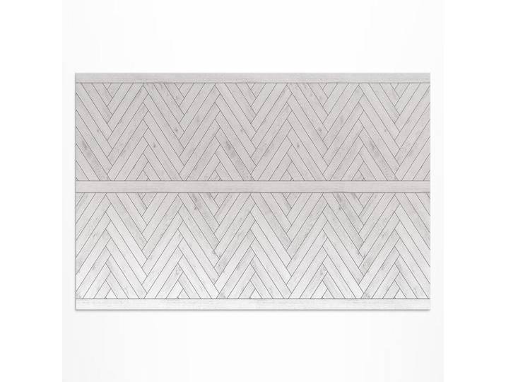 Wallfluent Teppich 140x210 cm Fischgrät Parkettoptik Hell, Schieferfarben, Kunststoff, 140x210 cm, Teppiche und Böden, Teppiche