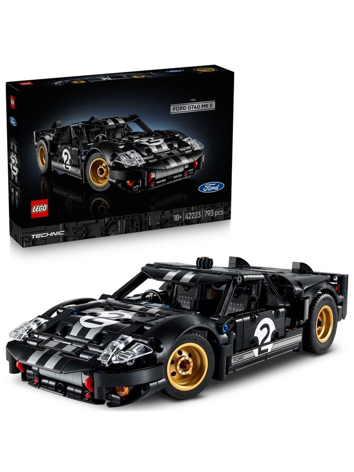 LEGO Technic 42223 1966 Ford GT40 MKII Rennwagen