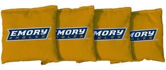 Skip's Garage Emory University Eagles Yellow Cornhole Bags