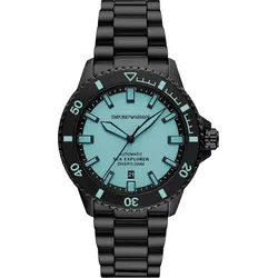 Emporio Armani Automatik / 3 Zeiger Datum Sea Explorer AR60084 - blau,schwarz - 42mm